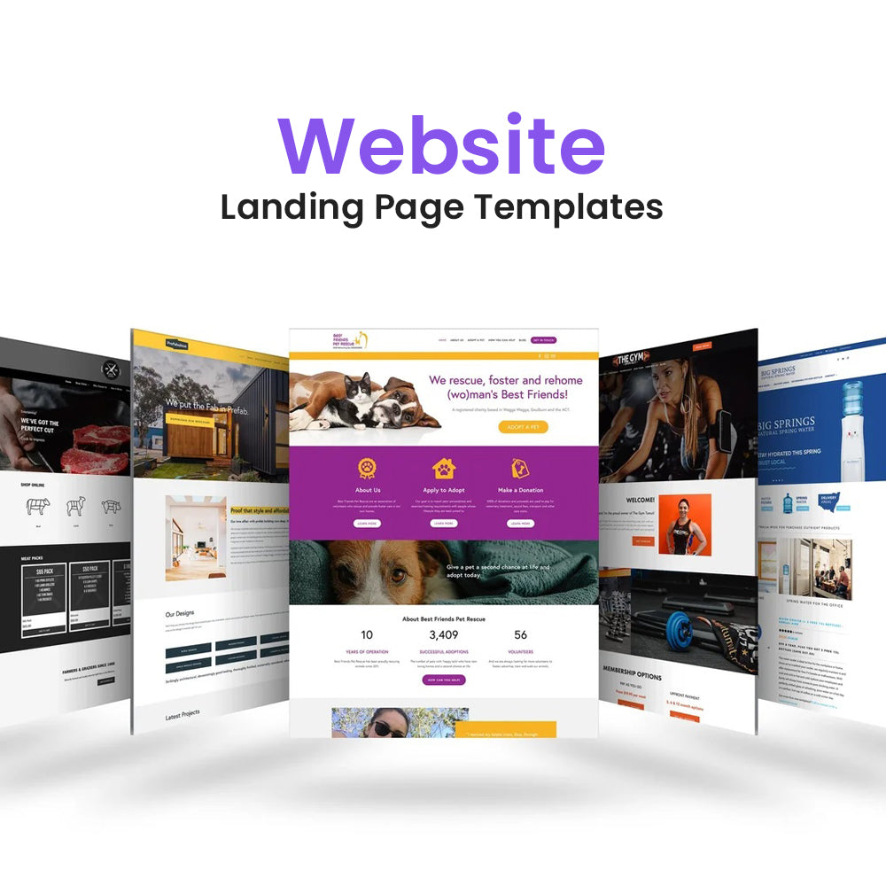 300+ Website Landing Page Templates