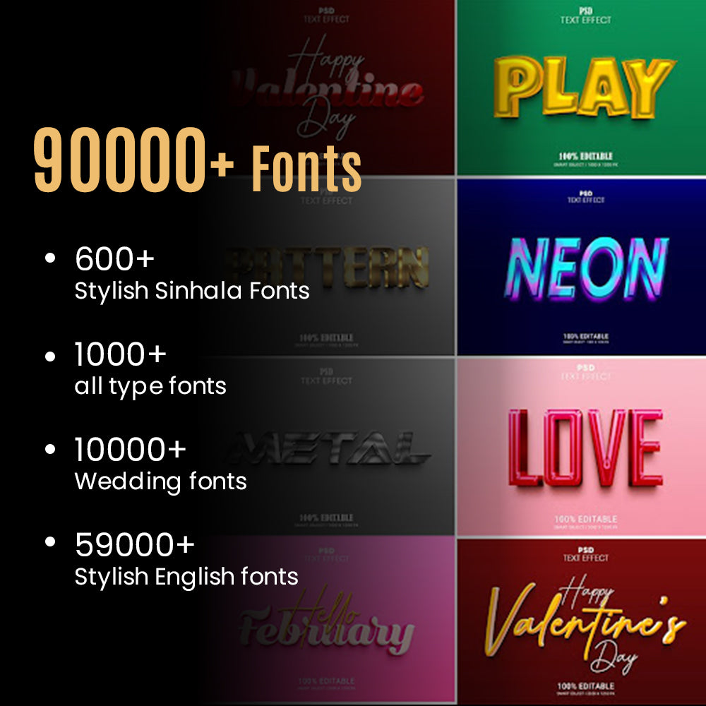 250000+ Font,SVGs & Icons