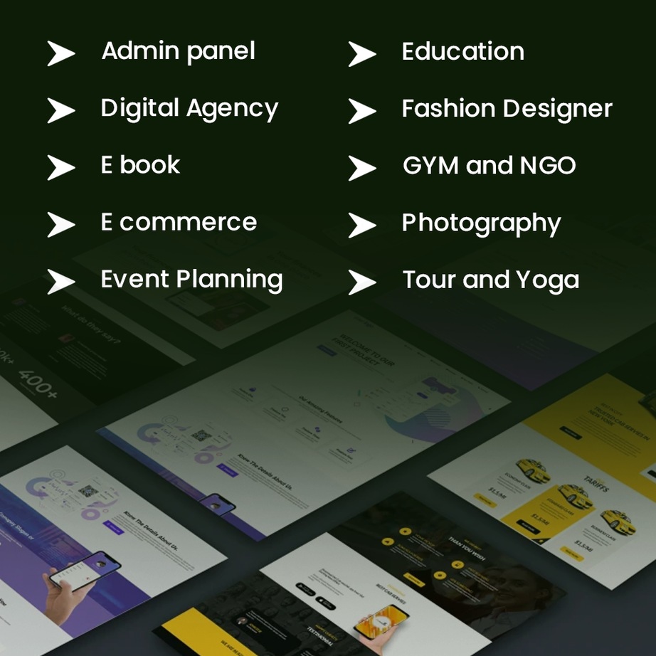 480+ HTML Templates: Modern Designs
