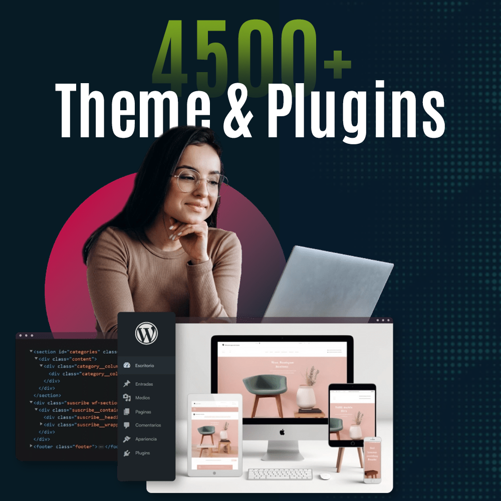 4500+ Wordpress Themes & Plugins
