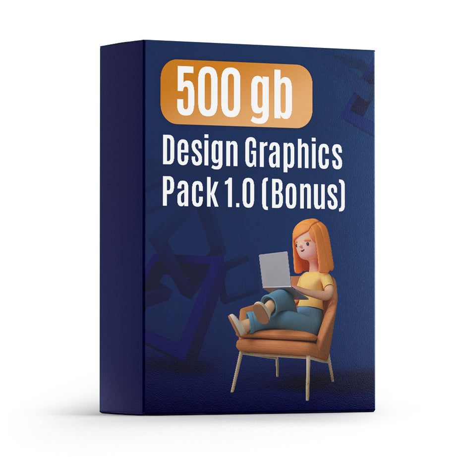 500GB Design Graphics Pack (Bonus)