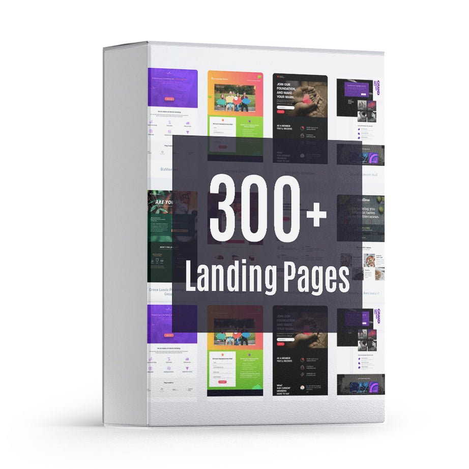 300+ Website Landing Page Templates