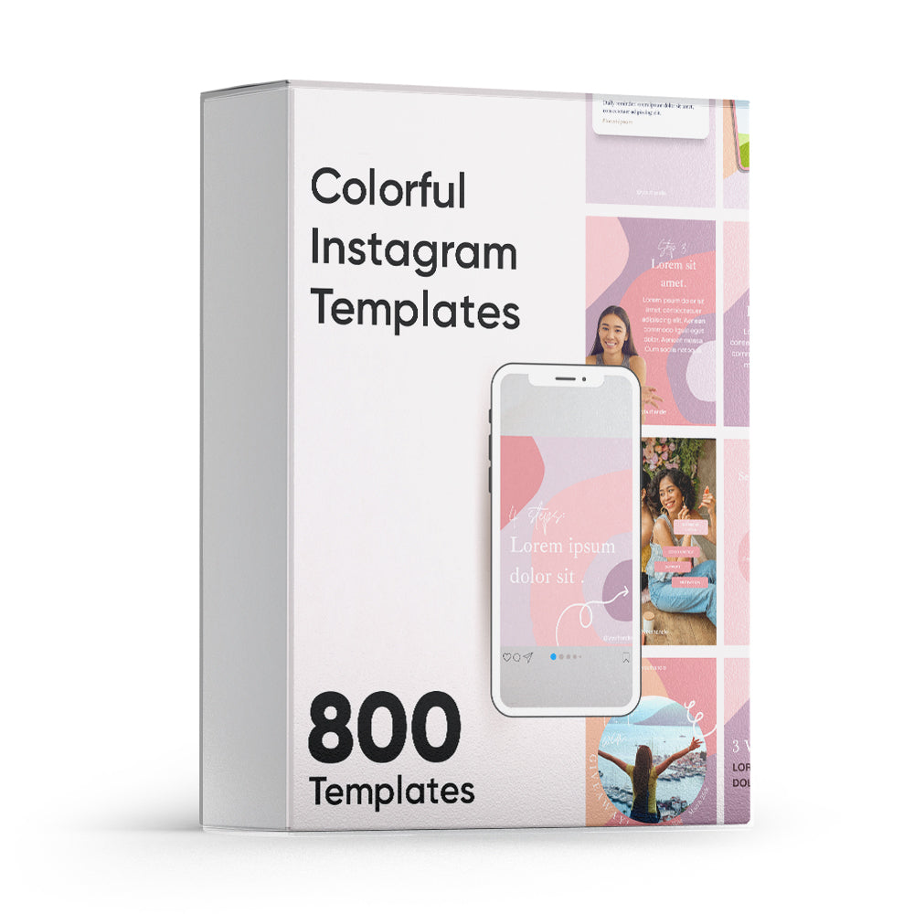 800 Colorful Instagram Templates