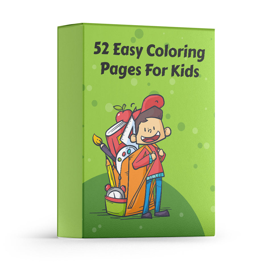 52 Easy Coloring Pages For Kids