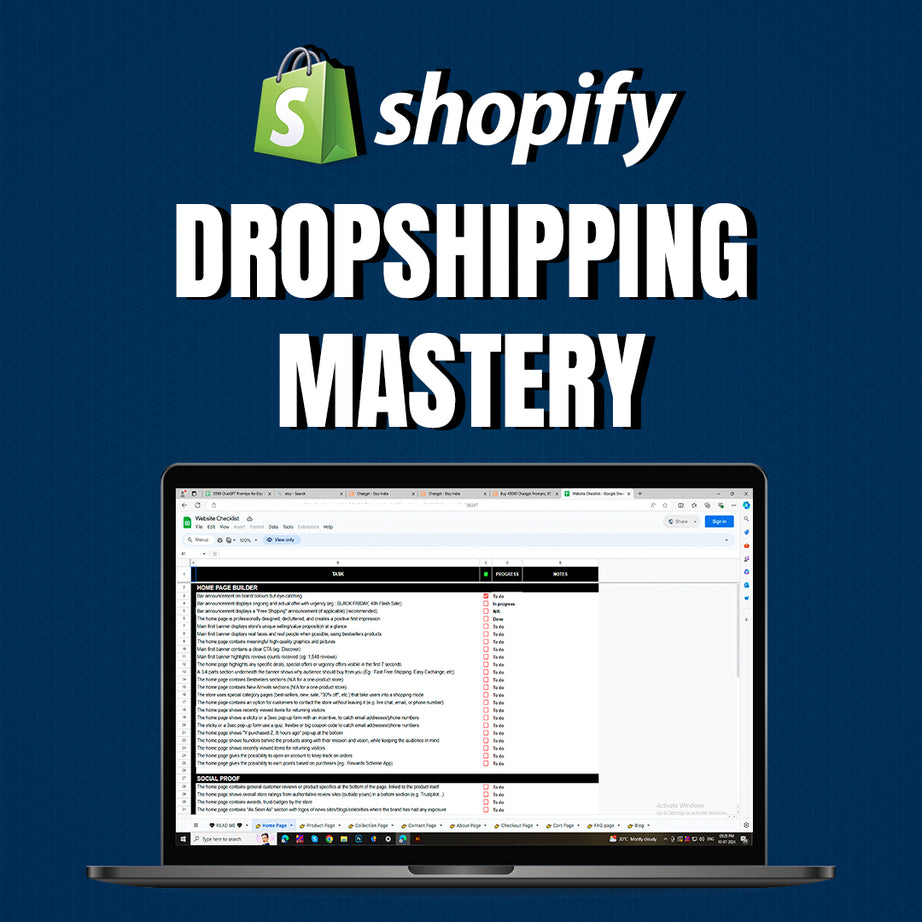 Shopify Dropshipping Mastery