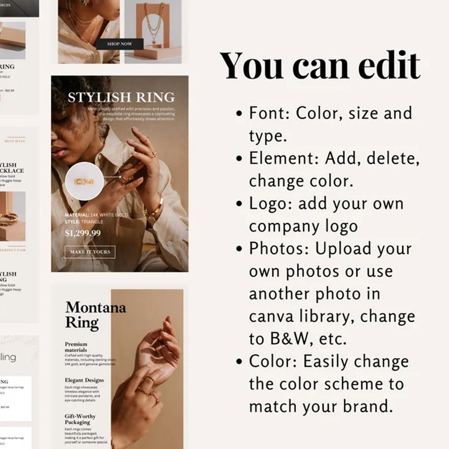 Editable Email Templates