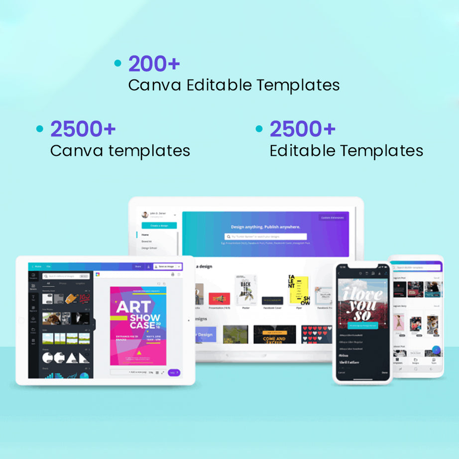 5200+ Canva Editable Templates