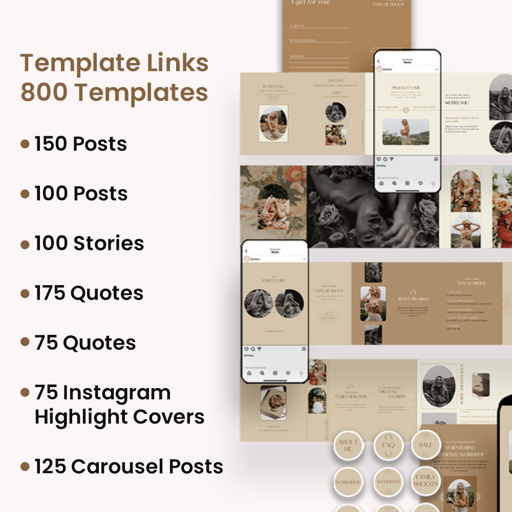 800 Colorful Instagram Templates