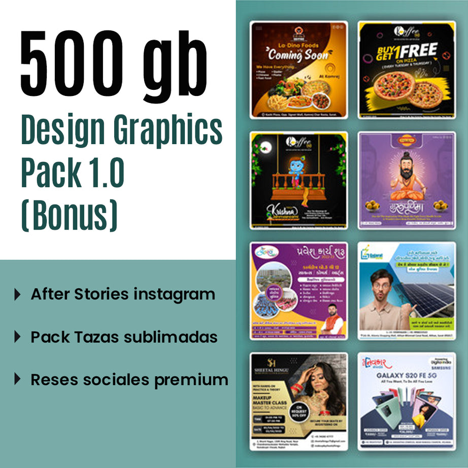 500GB Design Graphics Pack (Bonus)