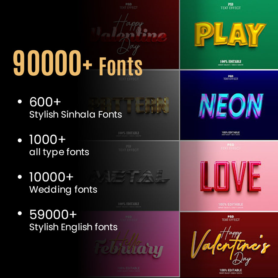 250000+ Font,SVGs & Icons
