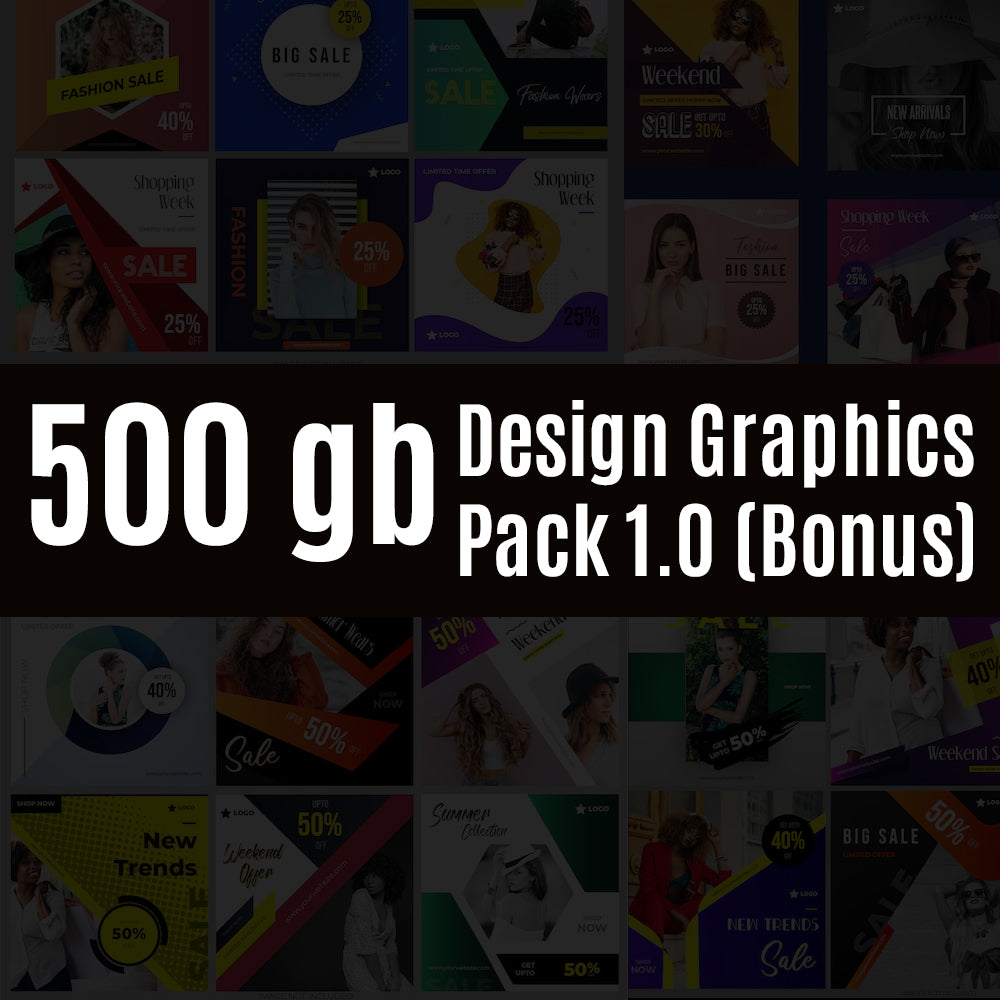 500GB Design Graphics Pack (Bonus)